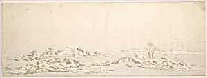 Winter Landscape by Katsushika Hokusai