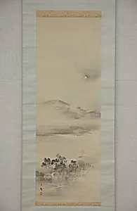 Landscape with the Moon by Shiokawa Bunrin