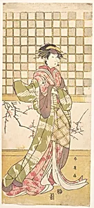 An Actor of the Iwai Clan as a Woman by Katsukawa Shun'ei 勝川春英