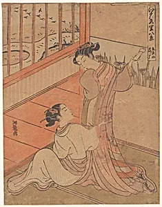 The Flying Down of Wild Geese at Yoshiwara by Isoda Koryūsai
