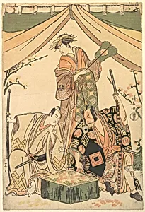 Scene of the Drama "Oakinai Hiru-ga-Koshima" by Torii Kiyonaga