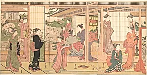 Mansion Opening onto a Garden by Katsukawa Shunchō
