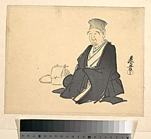 Portrait of Rikyū (?) by Shibata Zeshin