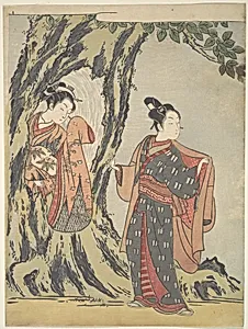 Two Young People by Suzuki Harunobu