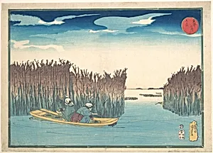 Seaweed Gatherers at Omori by Utagawa Kuniyoshi