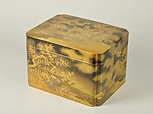 Box for Incense Set with Design of Plum and Bamboo