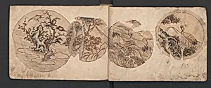 Album of Sketches for Lacquer Decoration (Makie) 蒔絵 by Unidentified artist