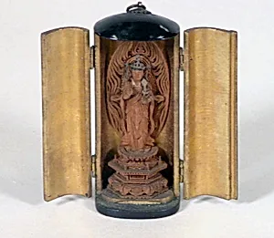 Portable Shrine (zushi) with Shō Kannon, the Bodhisattva of Compassion by Unknown Artist