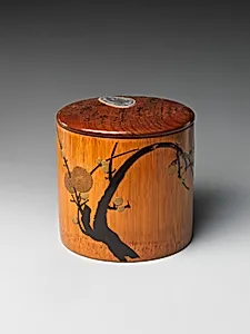 Box with Design of Plum Tree and Moon by Tansai
