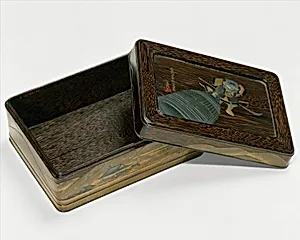 Box with Design of Benkei and a Bell by Shibata Zeshin|Ikeda Taishin