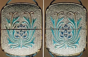 Case (Inrō) with Design of Pottery Plaques