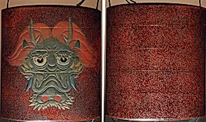 Case (Inrō) with Design of Dragon Facing Front
