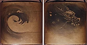 Case (Inrō) with Design of Dragon among Swirling Clouds