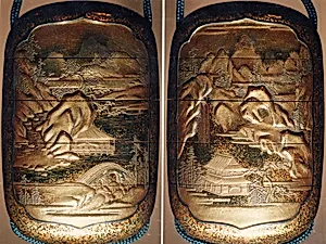 Case (Inrō) with Design of Chinese-Style Landscape