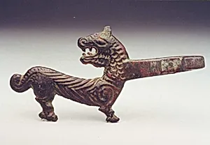 Garment Hook in the Shape of a Feline by Unknown Artist