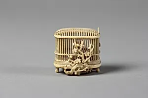 Netsuke of Bird Cage