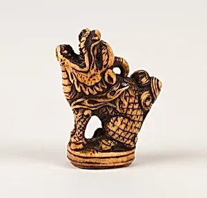 Netsuke and Seal in form of a Qilin