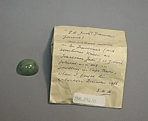 Sample of "South African jade" in Paper Bag