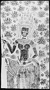 Rubbing of an Apsaras (Dancer)