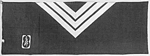 Towel with the Family Crest of Ichikawa Danjūrō