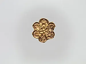 Flower-Shaped Clothing Plaque by Unknown Artist