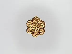 Flower-Shaped Clothing Plaque by Unknown Artist