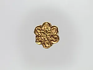 Flower-Shaped Clothing Plaque by Unknown Artist