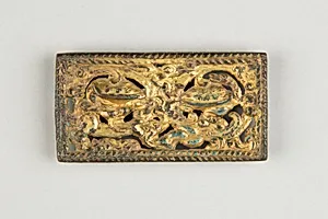 Belt Plaque with Dragon and Tortoises