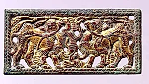 Belt Buckle with Bactrian Camels