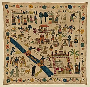 Rumal with Scenes from the Ramayana