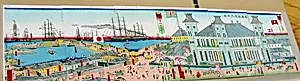 View of the Seafront at Yokohama and the British Trading House by Utagawa (Gountei) Sadahide