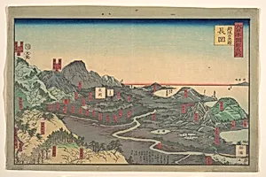 Panoramic Landscape by Utagawa (Gountei) Sadahide