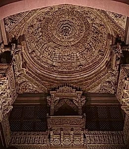 Ten Elements for East Window of an Architectural Ensemble from a Jain Meeting Hall