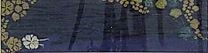 Piece from a Kosode with Incomplete Floral Pattern