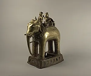 Khandoba and Mahout on an Elephant