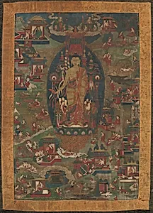 Buddha Shakyamuni and Scenes of His Previous Lives (Jataka Tales)