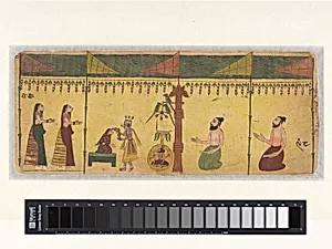 Double-sided folio from a Ramayana series