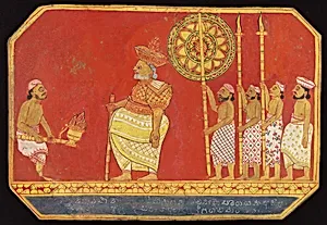 Kandyan chief processing to a temple