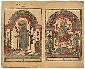 The goddesses Kali and Jagadhatri by Sri Hemchandra Das