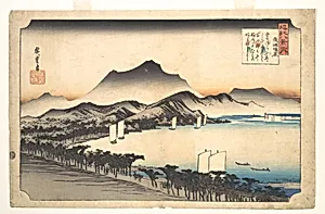 Awazu no Seiran|近江八景之内　粟津晴嵐|Clearing Weather at Awazu by Utagawa Hiroshige