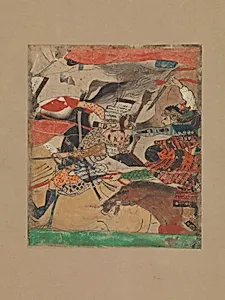 六波羅合戦　平治物語絵巻　断簡|Battle at Rokuhara, from The Tale of the Heiji Rebellion