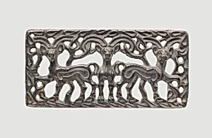 三羊紋青銅帶板|Belt Plaque with Three Ibexes by Unknown Artist