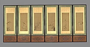 狩野探幽・狩野尚信・清原雪信　花鳥図屏風|Birds and Flowers