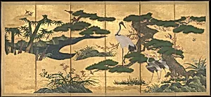 四季花鳥図屏風|Birds and Flowers of the Four Seasons