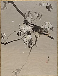 桜に小禽図|Birds on a Flowering Branch