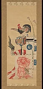 五月幟図|Boy’s Day Carp Streamer and Shōki Banner by Kawanabe Kyōsai 河鍋暁斎