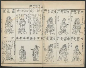 Buddhist Figures and Their Attributes (Zōho shoshū Butsuzō zui) 増補諸宗 佛像図彙