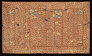 柳に燕模様袈裟|Buddhist Priest's Robe (Kesa) with Pattern of Swallows among Willow Branches