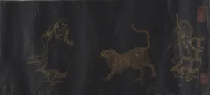 Buddhist Scroll: The Eighteen Luohans