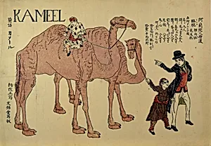 「阿蘭陀人持渡駱駝」|Camels with Dutch Handlers by Unidentified artist